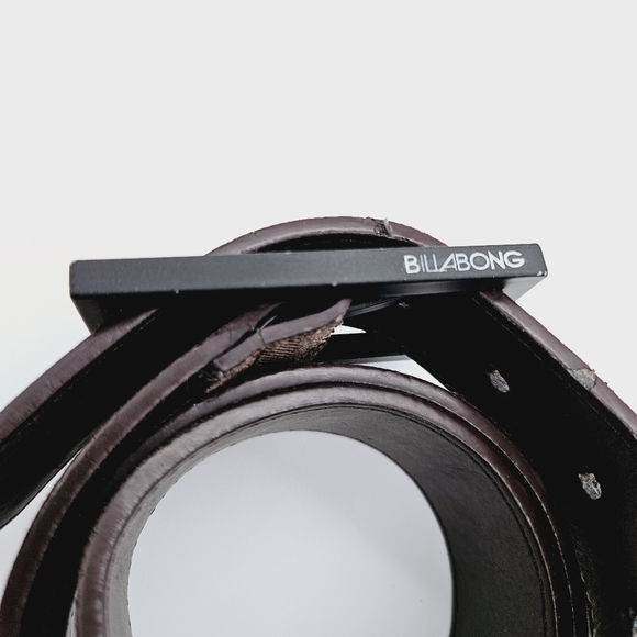 BILLABONG | neutral zigzag fabric & matte black buckle belt - Picture 4 of 6